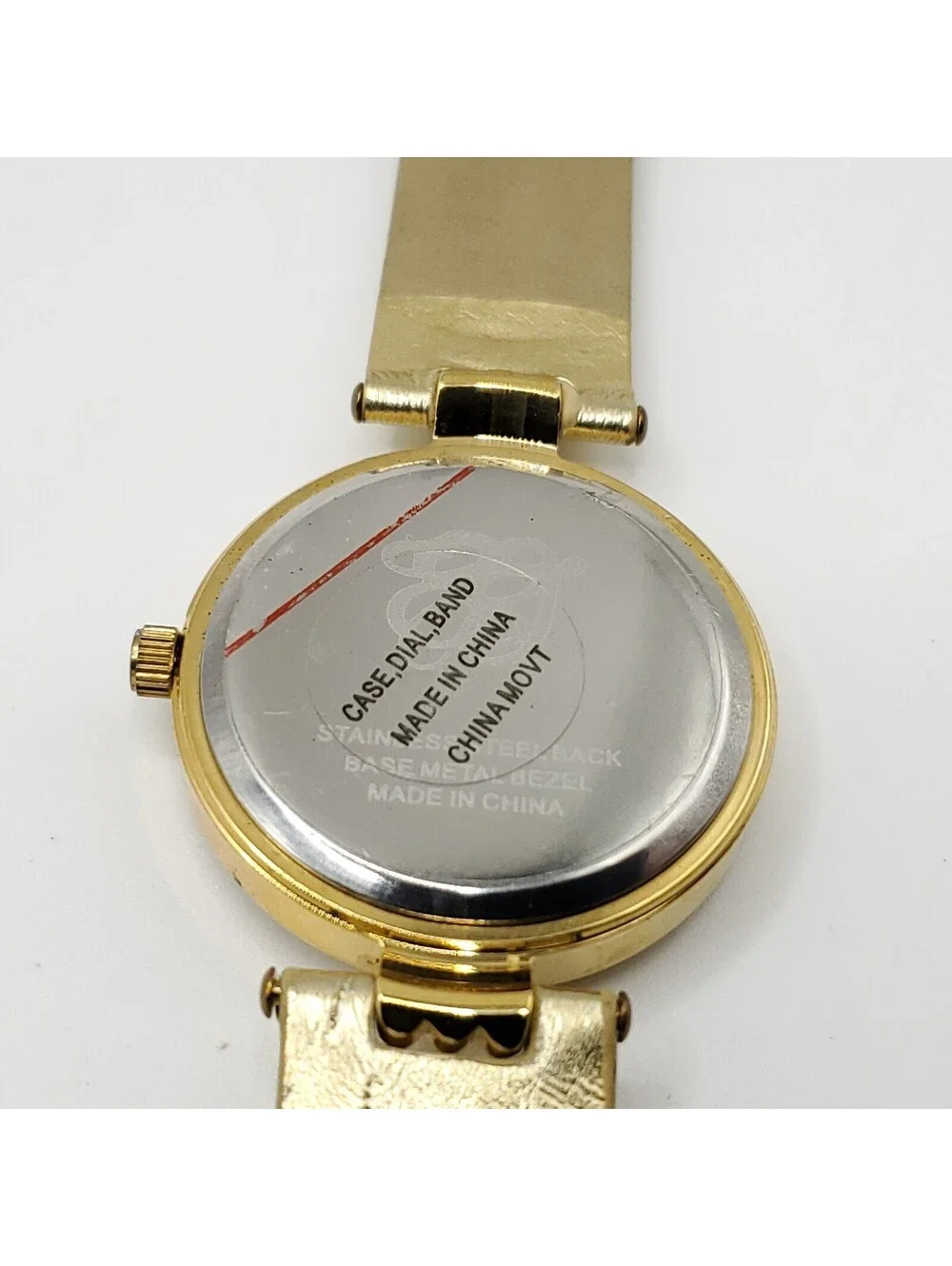 Elizabeth Taylor Quartz Womens 33mm Watch Gold Tone New Battery